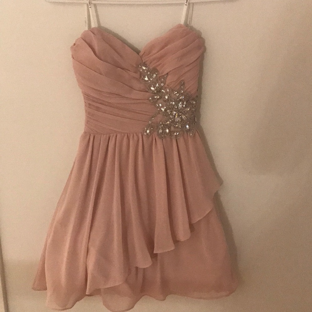 Light pink semi formal dress